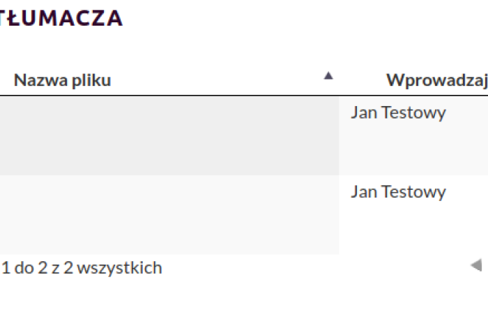 Poszerzenie zakresu danych w bazie tłumaczy