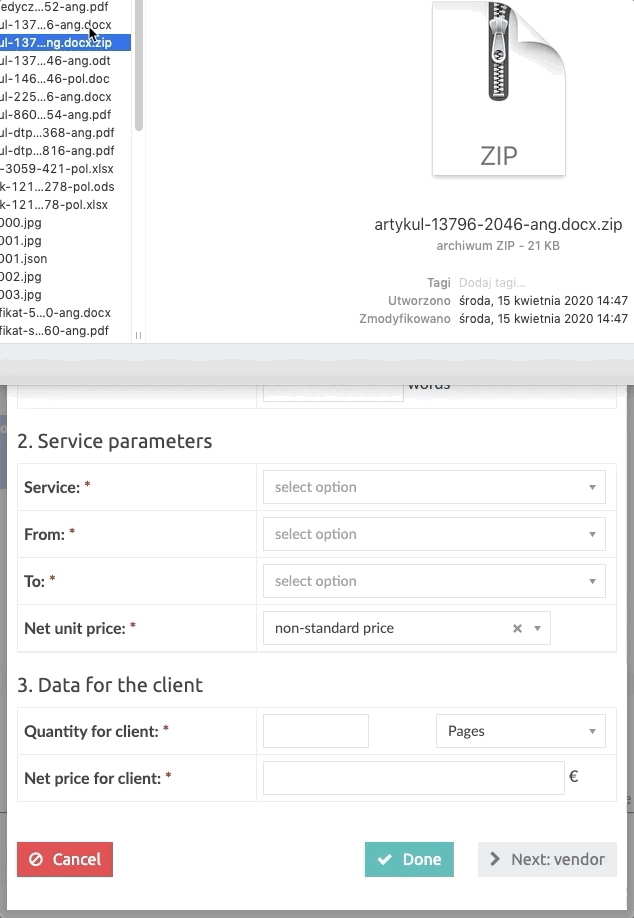 Automatic scanning of files in Mantreo